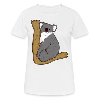 Koala Koala Bear Animal Zoo Animal Park Jungle Gift - Women's Breathable T-Shirt - white - Front - AI Model Female 172 dark (172cm)