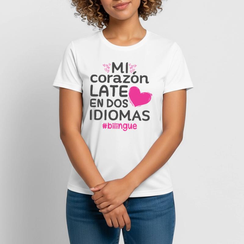 Spanisch Lehrer Schule Geburtstag Geschenkidee Frauen T-Shirt atmungsaktiv