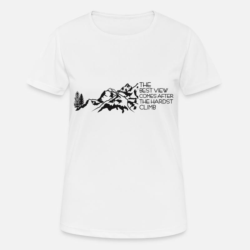 hike - Women's Breathable T-Shirt - white