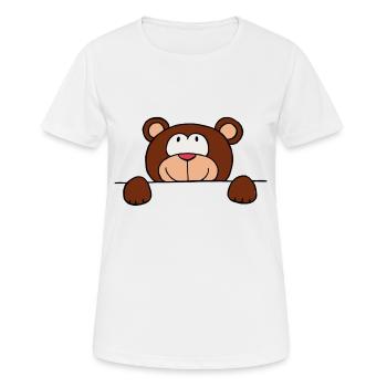 Teddy - Women's Breathable T-Shirt - white - Front - AI Model Female 172 dark (172cm)