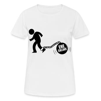 Ehesklave - Frauen T-Shirt atmungsaktiv - Weiß - Vorne - AI Model Female 172 dark (172cm)