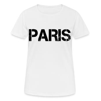 Paris - T-shirt respirant Femme - blanc - Devant - AI Model Female 172 dark (172cm)