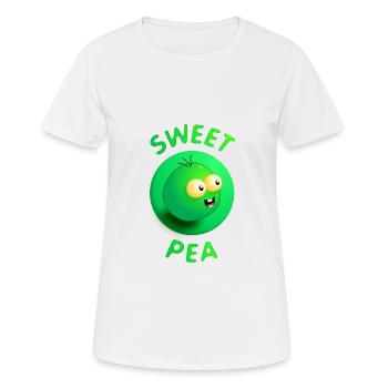 Sweet Pea - Frauen T-Shirt atmungsaktiv - Weiß - Vorne - AI Model Female 172 dark (172cm)
