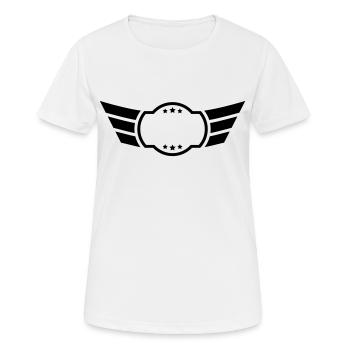 Wings Logo - T-shirt respirant Femme - blanc - Devant - AI Model Female 172 dark (172cm)