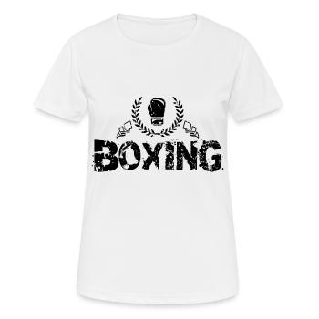 boxing sport - Women's Breathable T-Shirt - white - Front - AI Model Female 172 dark (172cm)