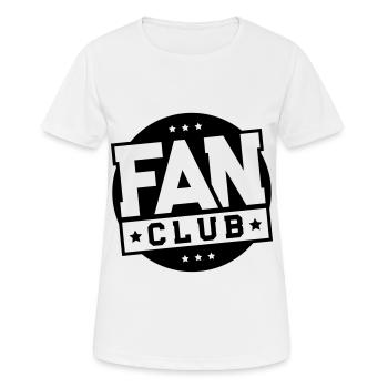 fan club - Frauen T-Shirt atmungsaktiv - Weiß - Vorne - AI Model Female 172 dark (172cm)