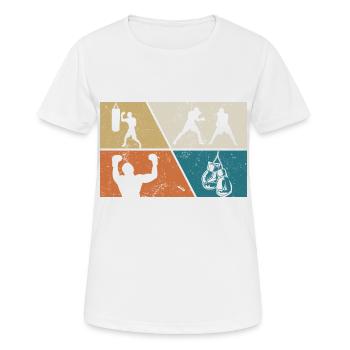 Boxing - Women's Breathable T-Shirt - white - Front - AI Model Female 172 dark (172cm)