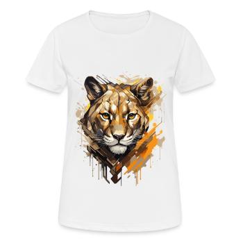 Das Gesicht des - Street Art - Frauen T-Shirt atmungsaktiv - Weiß - Vorne - AI Model Female 172 dark (172cm)