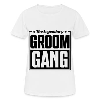 gang de marié - T-shirt respirant Femme - blanc - Devant - AI Model Female 172 dark (172cm)
