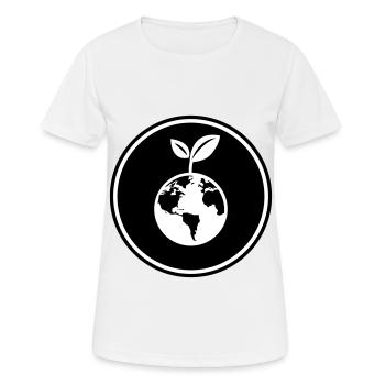 Planète Terre - T-shirt respirant Femme - blanc - Devant - AI Model Female 172 dark (172cm)