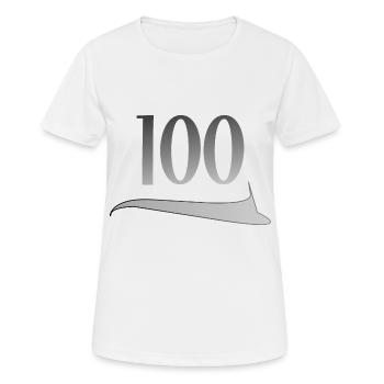 100e anniversaire Cent 100e anniversaire - T-shirt respirant Femme - blanc - Devant - AI Model Female 172 dark (172cm)