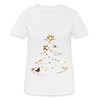 Christmas glow - Women's Breathable T-Shirt - white - Front - AI Model Female 172 dark (172cm)