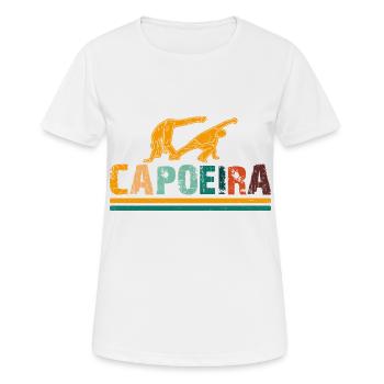 Capoeira - Frauen T-Shirt atmungsaktiv - Weiß - Vorne - AI Model Female 172 dark (172cm)