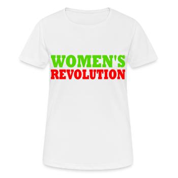 Womens revolution - T-shirt respirant Femme - blanc - Devant - AI Model Female 172 dark (172cm)