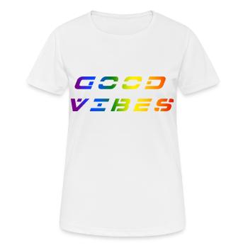 Good Vibrations - Women's Breathable T-Shirt - white - Front - AI Model Female 172 dark (172cm)