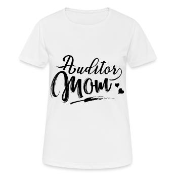 Auditeurs Maman Commissaire aux comptes - T-shirt respirant Femme - blanc - Devant - AI Model Female 172 dark (172cm)