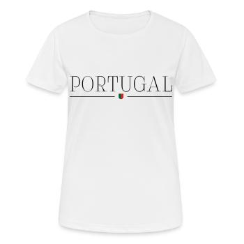 Portugal T-Shirt: Sun, Sea, Style - Women's Breathable T-Shirt - white - Front - AI Model Female 172 dark (172cm)