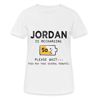 Jordan Funny Name Sarcastic Jordan Gifts - Women's Breathable T-Shirt - white - Front - AI Model Female 172 dark (172cm)