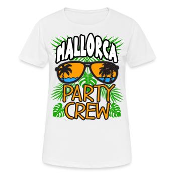 Mallorca - Frauen T-Shirt atmungsaktiv - Weiß - Vorne - AI Model Female 172 dark (172cm)