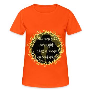 Adrian Ivashkov, Sydney Sage Quote Richelle Mea - Women's Breathable T-Shirt - neon orange - Front - AI Model Female 172 dark (172cm)
