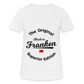 Né en Franconie - T-shirt respirant Femme - blanc - Devant - AI Model Female 172 dark (172cm)