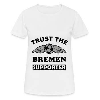 Le supporter de Brême - T-shirt respirant Femme - blanc - Devant - AI Model Female 172 dark (172cm)