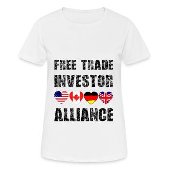Freihandel - Frauen T-Shirt atmungsaktiv - Weiß - Vorne - AI Model Female 172 dark (172cm)