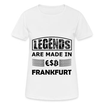 Légendes de Francfort - T-shirt respirant Femme - blanc - Devant - AI Model Female 172 dark (172cm)