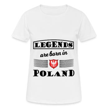 Die polnische Legende - Frauen T-Shirt atmungsaktiv - Weiß - Vorne - AI Model Female 172 dark (172cm)