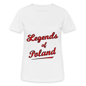 Die polnischen Legenden - Frauen T-Shirt atmungsaktiv - Weiß - Vorne - AI Model Female 172 dark (172cm)