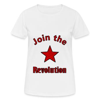 Die sozialistische Revolution - Frauen T-Shirt atmungsaktiv - Weiß - Vorne - AI Model Female 172 dark (172cm)