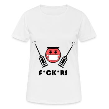 La pandémie contre-attaque - T-shirt respirant Femme - blanc - Devant - AI Model Female 172 dark (172cm)