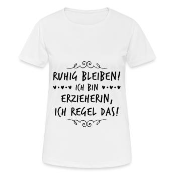 Erzieherin Geschenkidee lustig Kindergarten - Frauen T-Shirt atmungsaktiv - Weiß - Vorne - AI Model Female 172 dark (172cm)