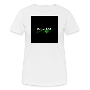 Error 404 - Frauen T-Shirt atmungsaktiv - Weiß - Vorne - AI Model Female 172 dark (172cm)