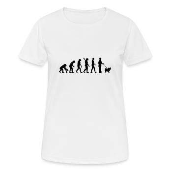 Papillon - Frauen T-Shirt atmungsaktiv - Weiß - Vorne - AI Model Female 172 dark (172cm)