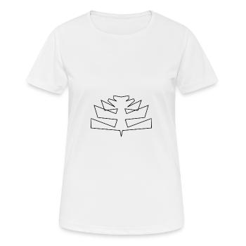 abstrait - T-shirt respirant Femme - blanc - Devant - AI Model Female 172 dark (172cm)
