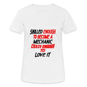 skilled mechanic - Women's Breathable T-Shirt - white - Front - AI Model Female 172 dark (172cm)