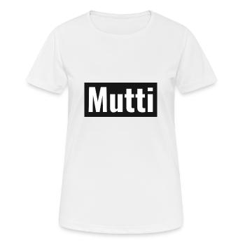 Mutti-Muttertag Geschenkidee - Frauen T-Shirt atmungsaktiv - Weiß - Vorne - AI Model Female 172 dark (172cm)