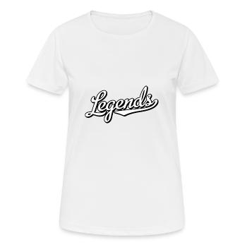 Légendes - T-shirt respirant Femme - blanc - Devant - AI Model Female 172 dark (172cm)