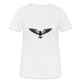 Aigle Tête d’aigle - T-shirt respirant Femme - blanc - Devant - AI Model Female 172 dark (172cm)