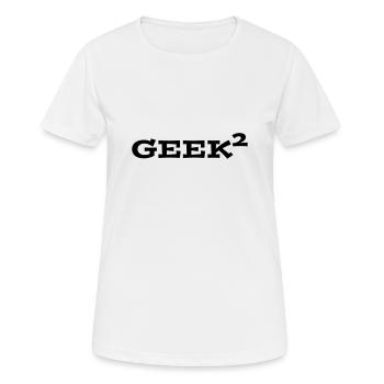 Geek - Women's Breathable T-Shirt - white - Front - AI Model Female 172 dark (172cm)