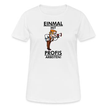Regisseur Film Spruch lustig - Frauen T-Shirt atmungsaktiv - Weiß - Vorne - AI Model Female 172 dark (172cm)