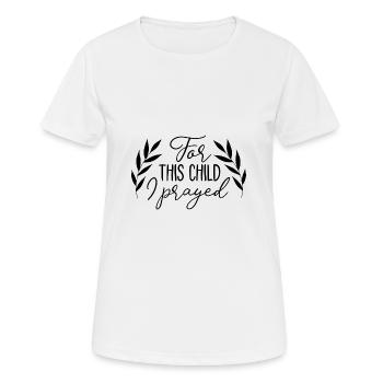 Idée de cadeau De la prière - Enfant - T-shirt respirant Femme - blanc - Devant - AI Model Female 172 dark (172cm)