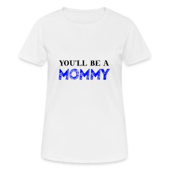 Tu seras une maman idée cadeau mignonne maman enceinte - T-shirt respirant Femme - blanc - Devant - AI Model Female 172 dark (172cm)