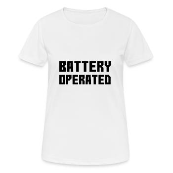 Battery operated - Women's Breathable T-Shirt - white - Front - AI Model Female 172 dark (172cm)