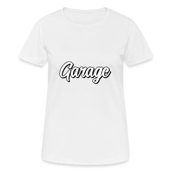 Garage - Frauen T-Shirt atmungsaktiv - Weiß - Vorne - AI Model Female 172 dark (172cm)