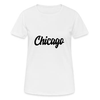 Chicago - T-shirt respirant Femme - blanc - Devant - AI Model Female 172 dark (172cm)