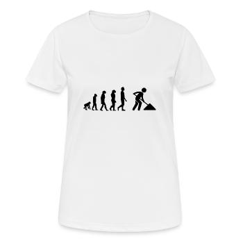 Cement mixer evolution - Women's Breathable T-Shirt - white - Front - AI Model Female 172 dark (172cm)