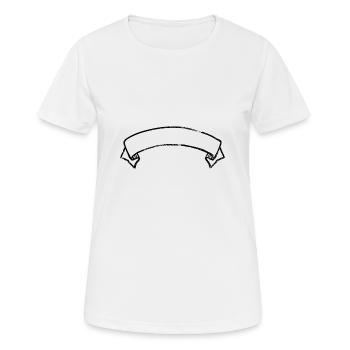 Bannière - T-shirt respirant Femme - blanc - Devant - AI Model Female 172 dark (172cm)