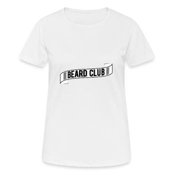 Beard Club - Frauen T-Shirt atmungsaktiv - Weiß - Vorne - AI Model Female 172 dark (172cm)